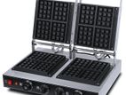 Industrial Square Waffle Maker Double