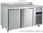 Industrial Undercounter Chiller 2 Door 250L with Backsplash