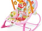 Infant to Toddler Baby Rocker with Musical Toy Bar & Vibrations