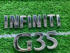Infinity G35 Letter Badge