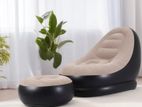 Inflatable Air Sofa with Foot Rest