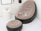 Inflatable Chair Sofa with Foot Stool