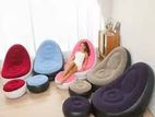 Inflatable Relaxing Air Sofa Chair with Foot Rest Pump