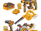 INGCO 4-PIECE 20V CORDLESS TOOL COMBO SET HERMAN HT 0764
