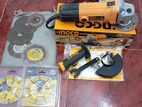 Ingco Angle Grinder 800 W(115mm) with Wheels