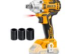 INGCO CORDLESS (brush less) IMPACT WRENCH 20V (without battry & charger)