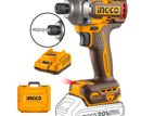 INGCO Cordless Brushless Impact Screwdriver (with 02 bateries & charger)