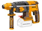 INGCO Cordless Brushless Rotary Hammer Drill 20V 26mm