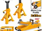 Ingco Floor Jack Set 2IN1