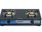 Innovex Double Burner Glass Top Gas Cooker - IGS005GN