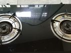 Innovex Glass Top Two Burner Gas Stove