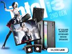 INTEL CORE I3 2ND GEN DDR3 8GB RAM 128GB SSD & 500 HDD FULL SET 19"