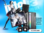 INTEL CORE I3 3RD GEN DDR3 8GB RAM 128GB SSD & 500 HDD FULL SET 19"