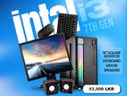INTEL CORE I3 7TH GEN DDR4 8GB RAM 128GB SSD & 500 HDD FULL SET 19"