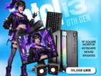 INTEL CORE I3 8TH GEN DDR4 8GB RAM 128GB SSD & 500 HDD FULL SET 19"