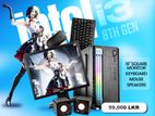 INTEL CORE I3 8TH GEN DDR4 8GB RAM 128GB SSD & 500 HDD FULL SET 19"