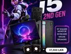 INTEL CORE I5 2ND GEN DDR3 8GB RAM 128GB SSD & 500 HDD FULL SET 19"