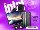 INTEL CORE I5 7TH GEN DDR4 8GB RAM 128GB SSD & 500 HDD FULL SET 19"