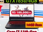 intel Core i7 -11800H \16GB DDR4 Ram \512GB NVMe \GeForce GTX 1650/4GB