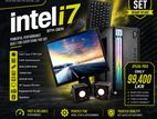 Intel Core i7 9th Gen Complete Desktop PC Set | 8GB RAM SSD + HDD