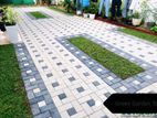 Interlock Paving and Grass Planting