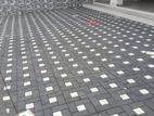 Interlock paving and grass planting maharagama