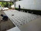 Interlock Paving with Malaysian Grass Landscaping Service