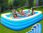 INTIME 7 Sizes Inflatable Family Swimming Pool 3 Layer Rectangular