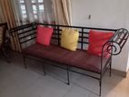 Iron Couch with Pillowos