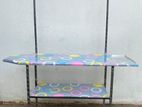 Iron Table with Cloth Rack