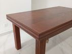 Jack wood dining table with 06 teak chairs