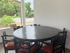 Jack Wood Dining Table with 6 Chairs