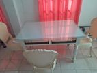 Jack Wood Table with 3 Damro Chairs