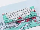Japanese Coral Blue Mechanical Keyboard Keycaps