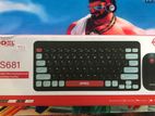 JEDEL WS 681 Wireless Mini Keyboard with Mouse