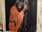 Jesus Christ Acrylic Painting (24x24 Inches)