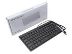 K1000 Mini Wired Keyboard 78 Keys - Black