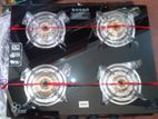 Kanvox 4 Burner Gas Cooker (Black Beauty) – (KGGB-401)