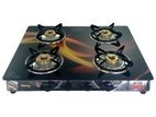 Kanvox 4 Burner Gas Cooker (Black Beauty) – (KGGB-401)