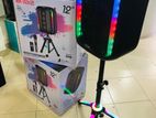 KARAOKE (BT) SPEAKER WITH WIRELESS MIC NDR - 102A (WITH RGB STAND)