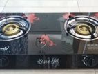 KAWASHI DOUBLE GLASS TOP GAS COOKER