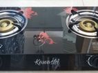 Kawashi Double Glass Top Gas Cooker