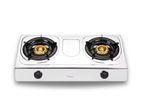 Kawashi GC54 2 Burner Gas Cooker Auto Ignition Stainless Steel