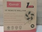 KAWASHI WALL Fan 16" Remote