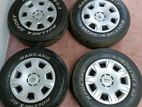 Kdh 4 Rims with Wheel Covers 205/75/15 Nankang Tires