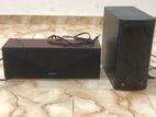 Kenwood Speaker and Divoom Subwoofer