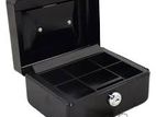 Key Lock Cash Box with Money Tray - 10"