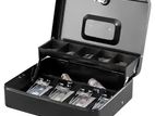 Key Lock Cash Box with Money Tray