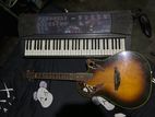 Keyboard with Guitar