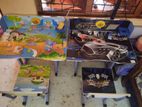 Kids Cartoon Printed Study Table and Chair Set